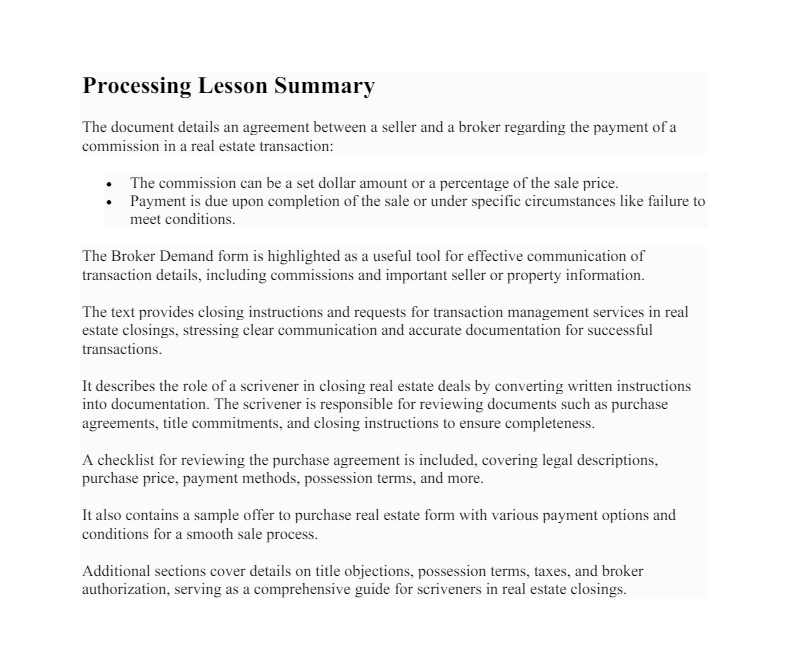 Processing Lesson Summary